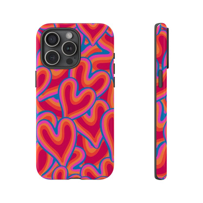 Groovy Hearts Phone Case ❤️✨