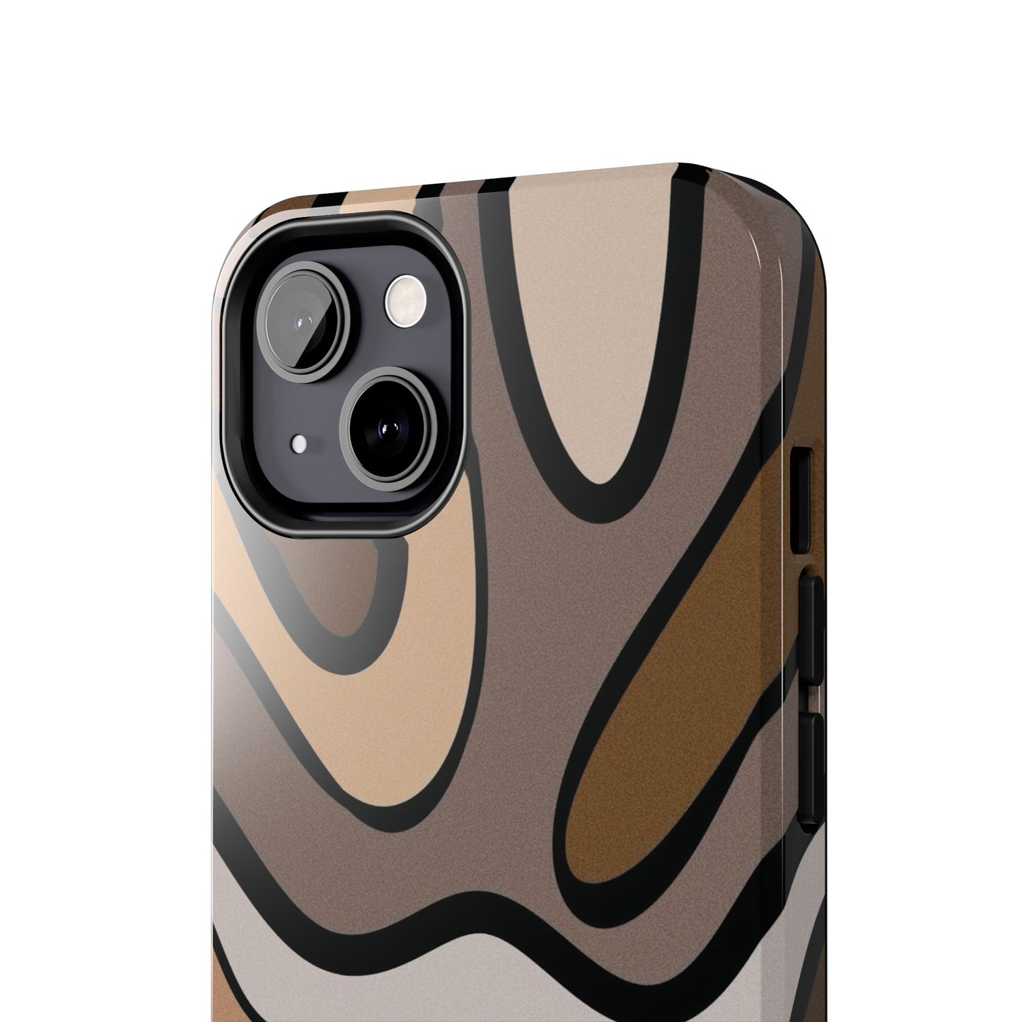 Retro Abstract Swirl Phone Case – 70s Aesthetic Vibes