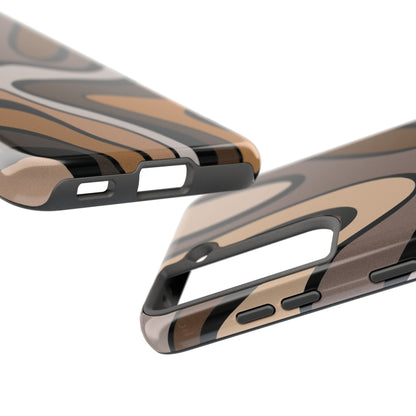 Retro Abstract Swirl Phone Case – 70s Aesthetic Vibes