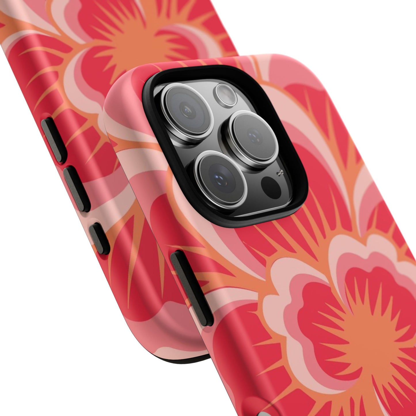 Bold Red Floral Phone Case – Vibrant Statement Cover