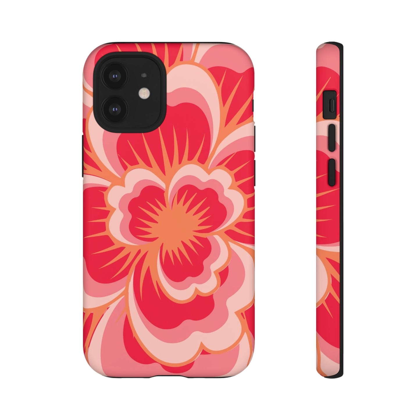 Bold Red Floral Phone Case – Vibrant Statement Cover