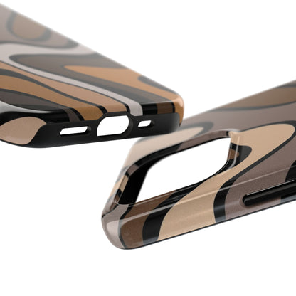 Retro Abstract Swirl Phone Case – 70s Aesthetic Vibes