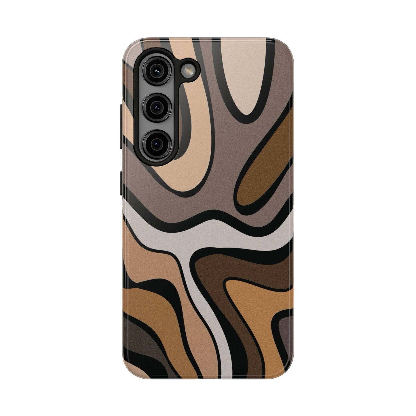 Retro Abstract Swirl Phone Case – 70s Aesthetic Vibes