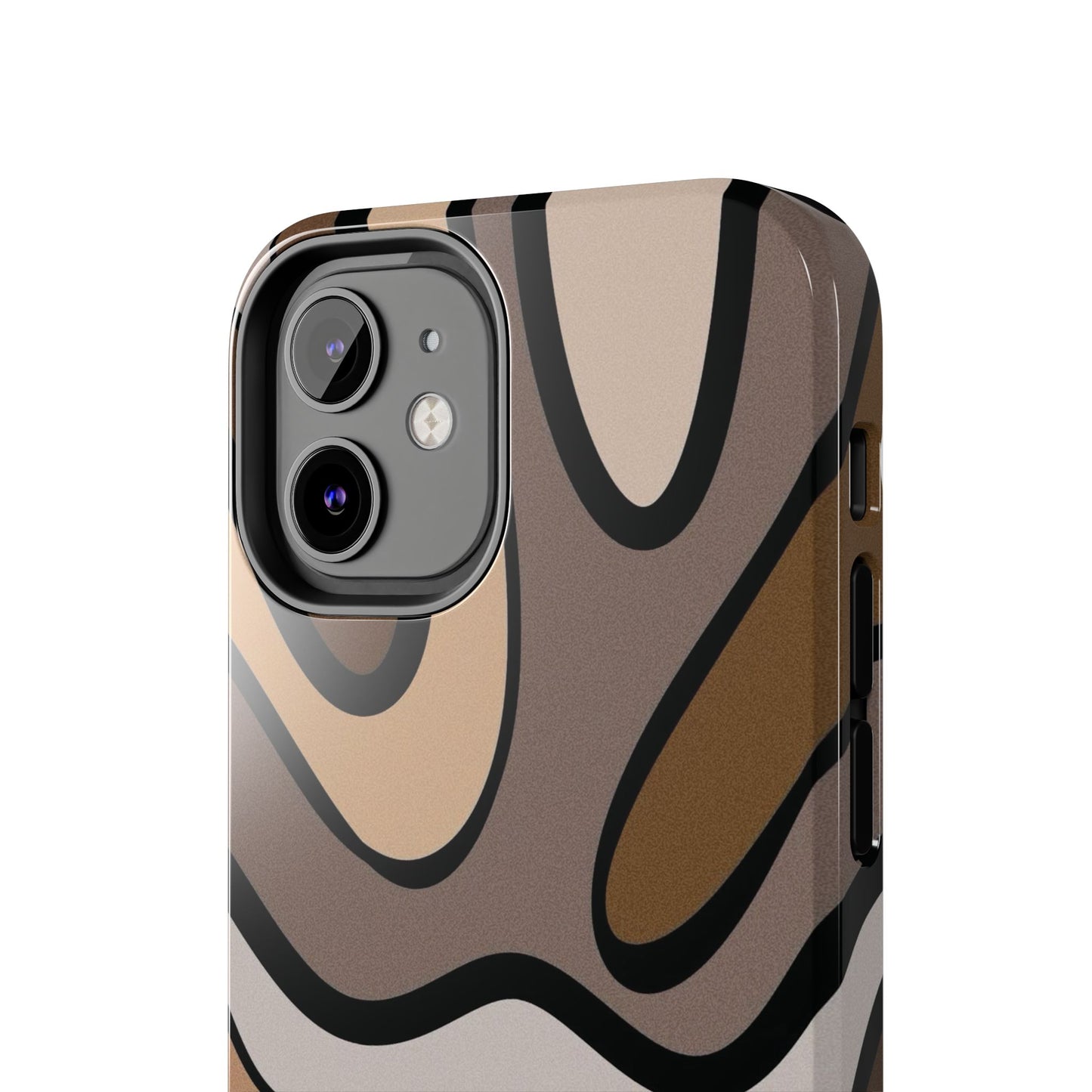 Retro Abstract Swirl Phone Case – 70s Aesthetic Vibes