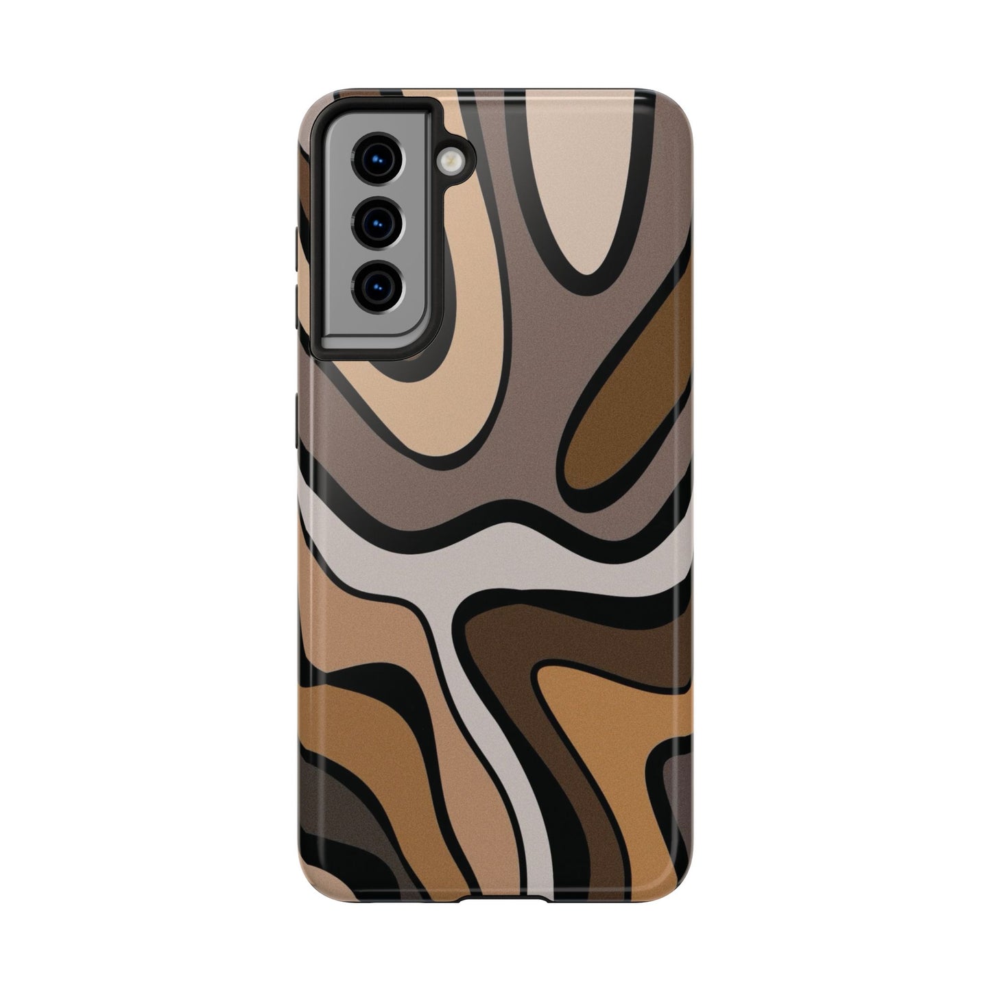 Retro Abstract Swirl Phone Case – 70s Aesthetic Vibes