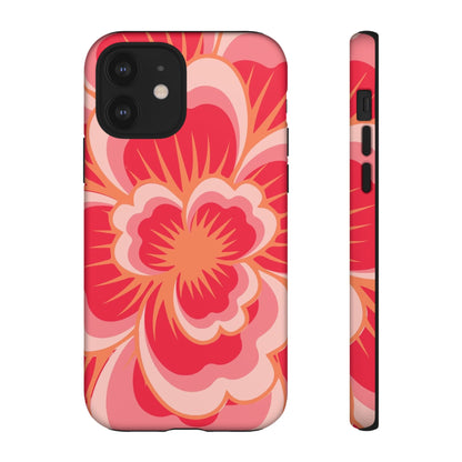 Bold Red Floral Phone Case – Vibrant Statement Cover