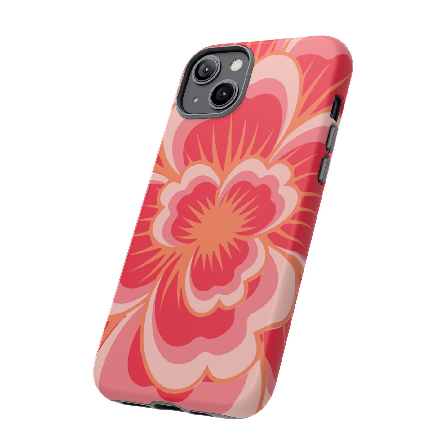 Bold Red Floral Phone Case – Vibrant Statement Cover