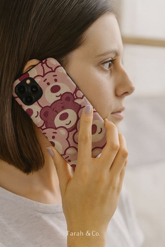 Pink Teddy Bear Phone Case