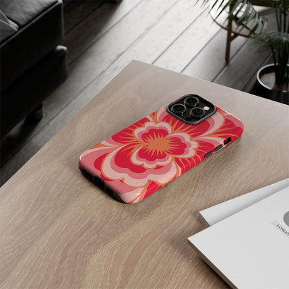 Bold Red Floral Phone Case – Vibrant Statement Cover