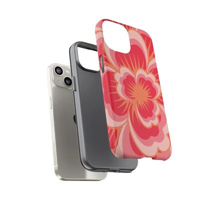 Bold Red Floral Phone Case – Vibrant Statement Cover