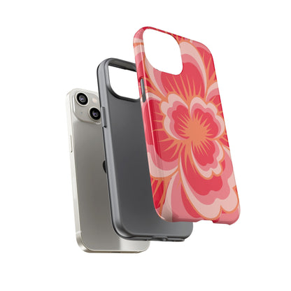 Bold Red Floral Phone Case – Vibrant Statement Cover