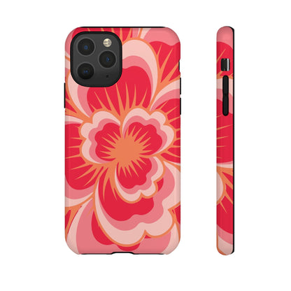 Bold Red Floral Phone Case – Vibrant Statement Cover