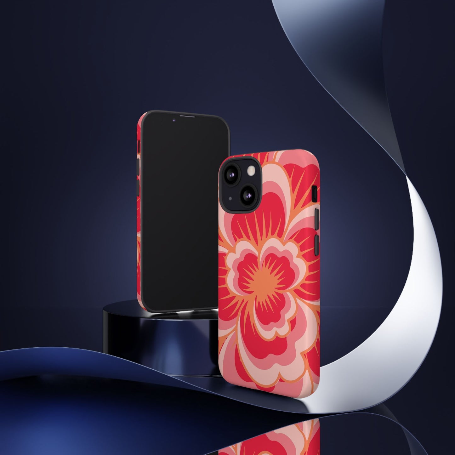 Bold Red Floral Phone Case – Vibrant Statement Cover