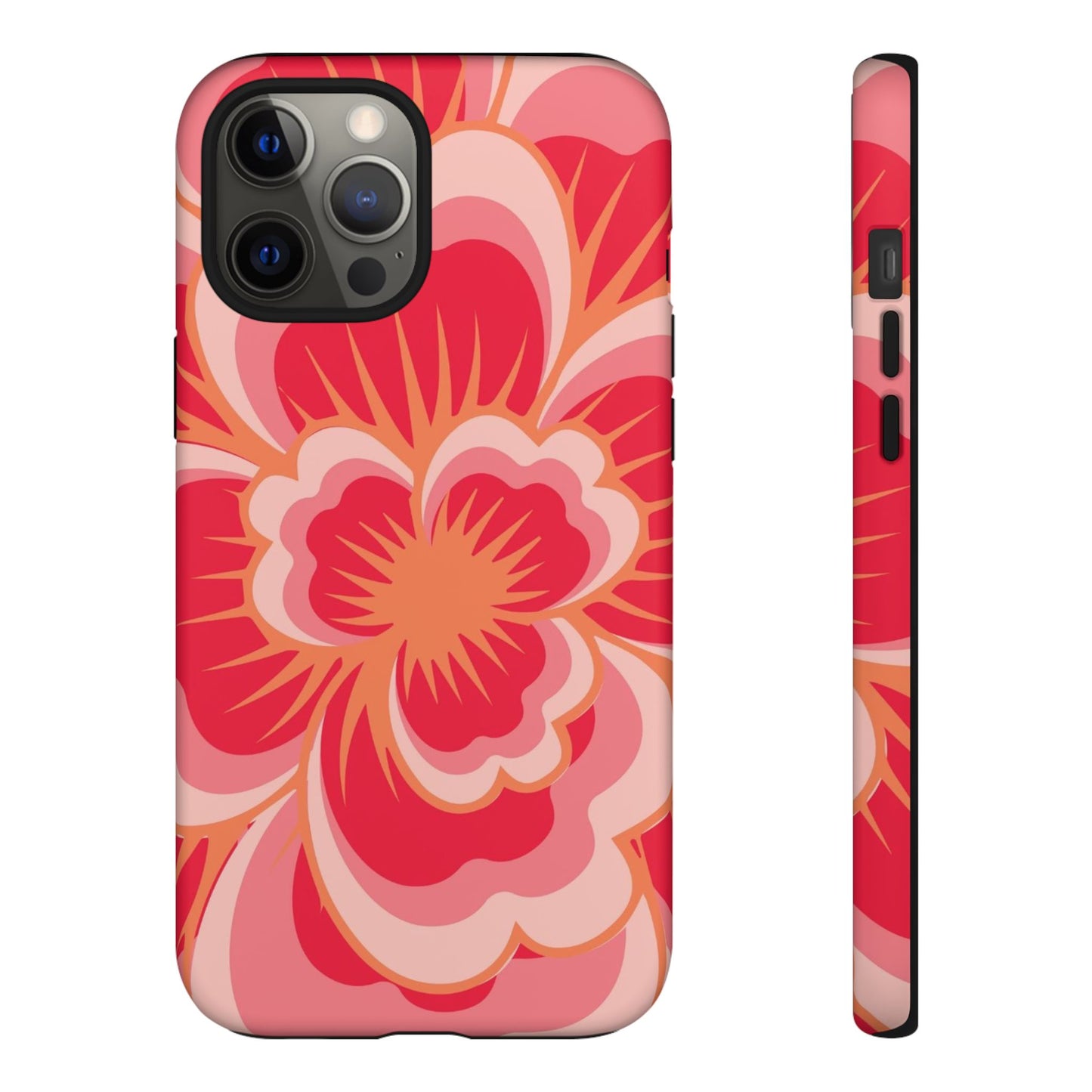 Bold Red Floral Phone Case – Vibrant Statement Cover