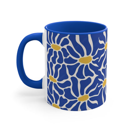 Blue Daisy Ceramic Mug – Bright & Cheerful Drinkware