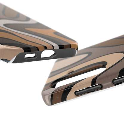 Retro Abstract Swirl Phone Case – 70s Aesthetic Vibes