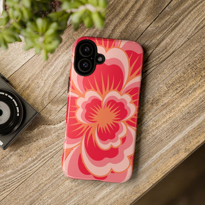 Bold Red Floral Phone Case – Vibrant Statement Cover