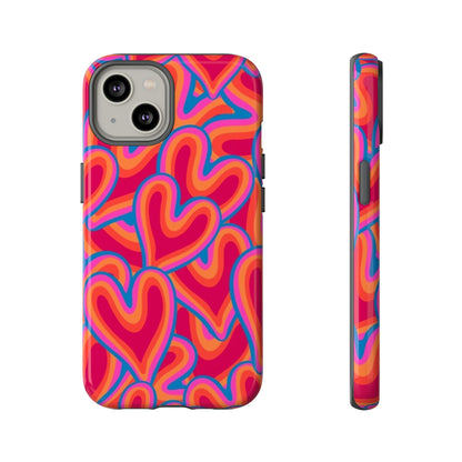 Groovy Hearts Phone Case ❤️✨