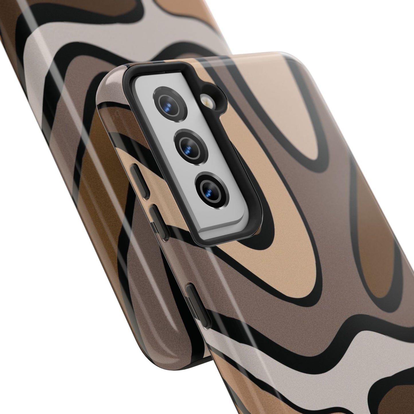 Retro Abstract Swirl Phone Case – 70s Aesthetic Vibes