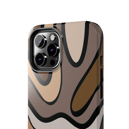 Retro Abstract Swirl Phone Case – 70s Aesthetic Vibes