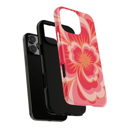 Bold Red Floral Phone Case – Vibrant Statement Cover