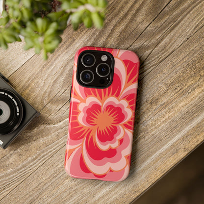 Bold Red Floral Phone Case – Vibrant Statement Cover