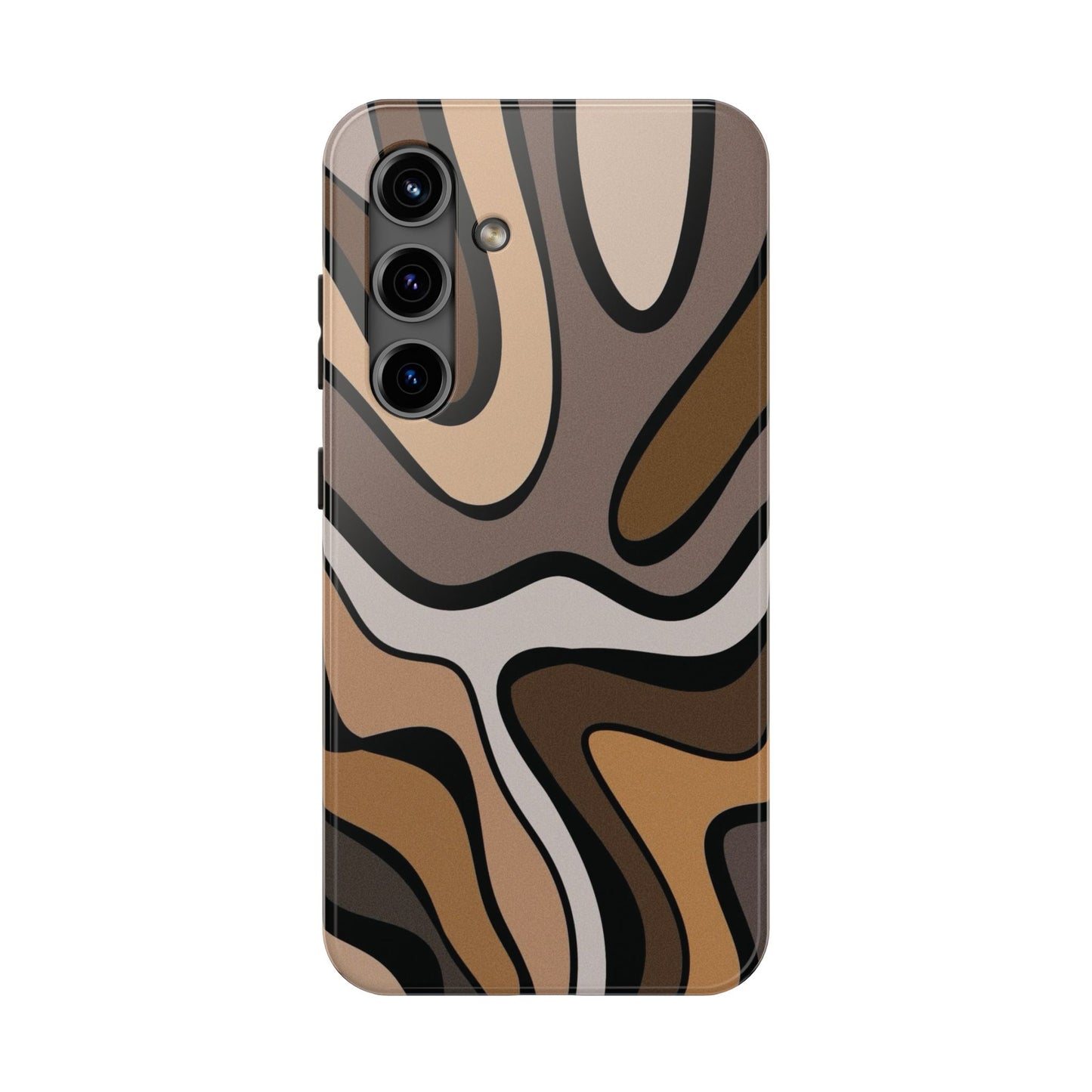 Retro Abstract Swirl Phone Case – 70s Aesthetic Vibes