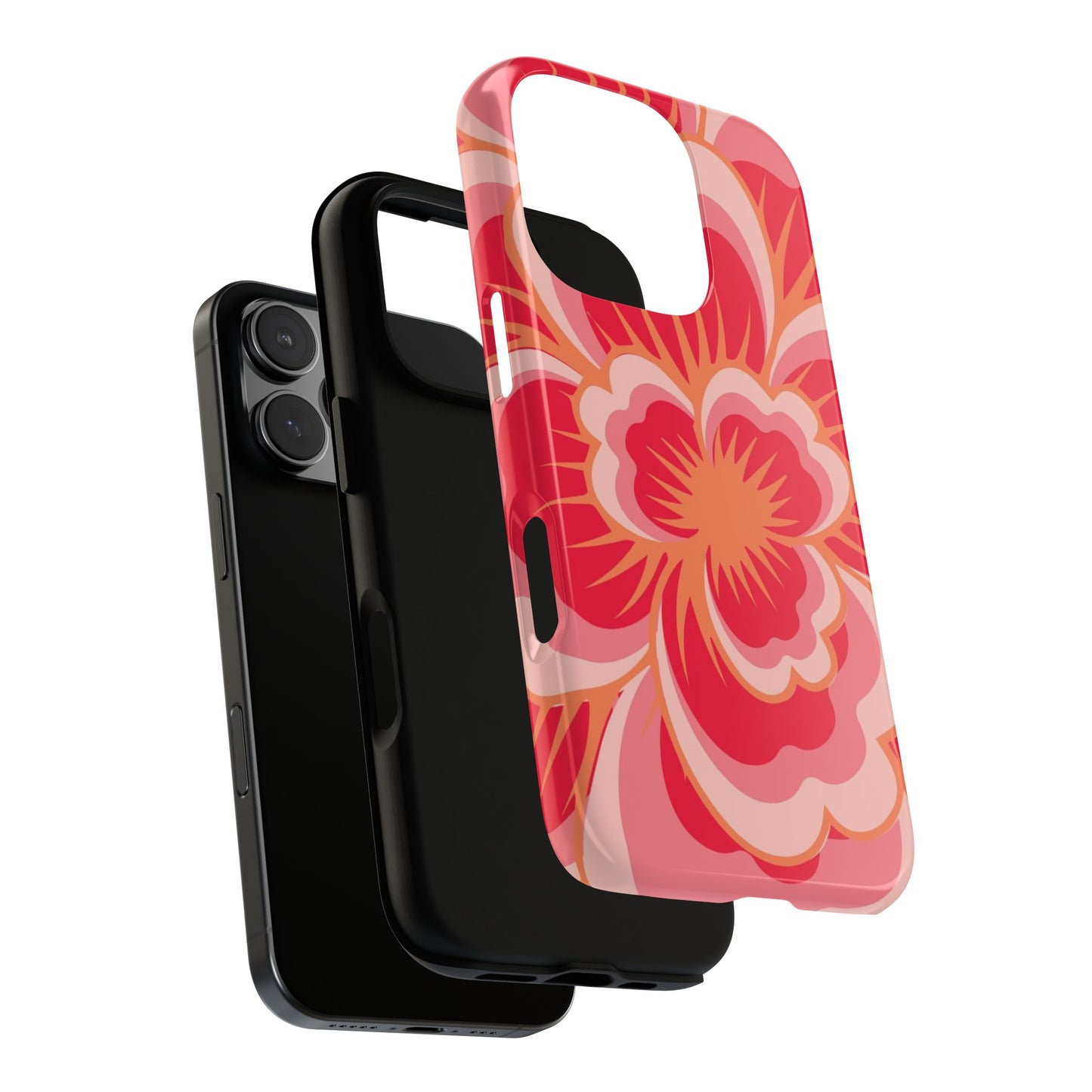 Bold Red Floral Phone Case – Vibrant Statement Cover