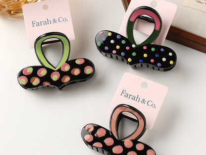 Polka Pop Hair Claw Clip