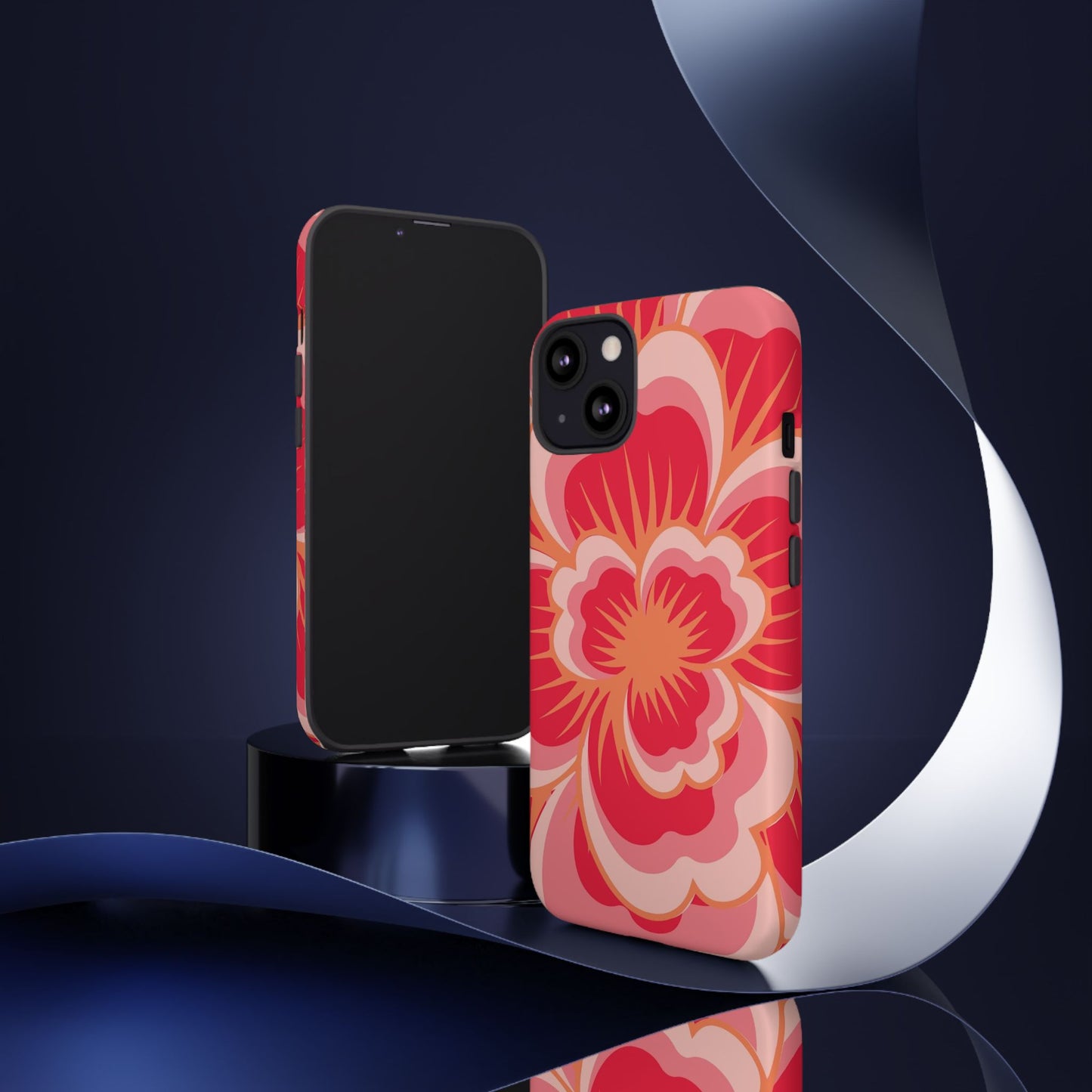 Bold Red Floral Phone Case – Vibrant Statement Cover