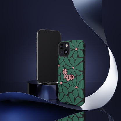 Be Kind Floral Phone Case – Protective & Stylish Case for iPhone/Android