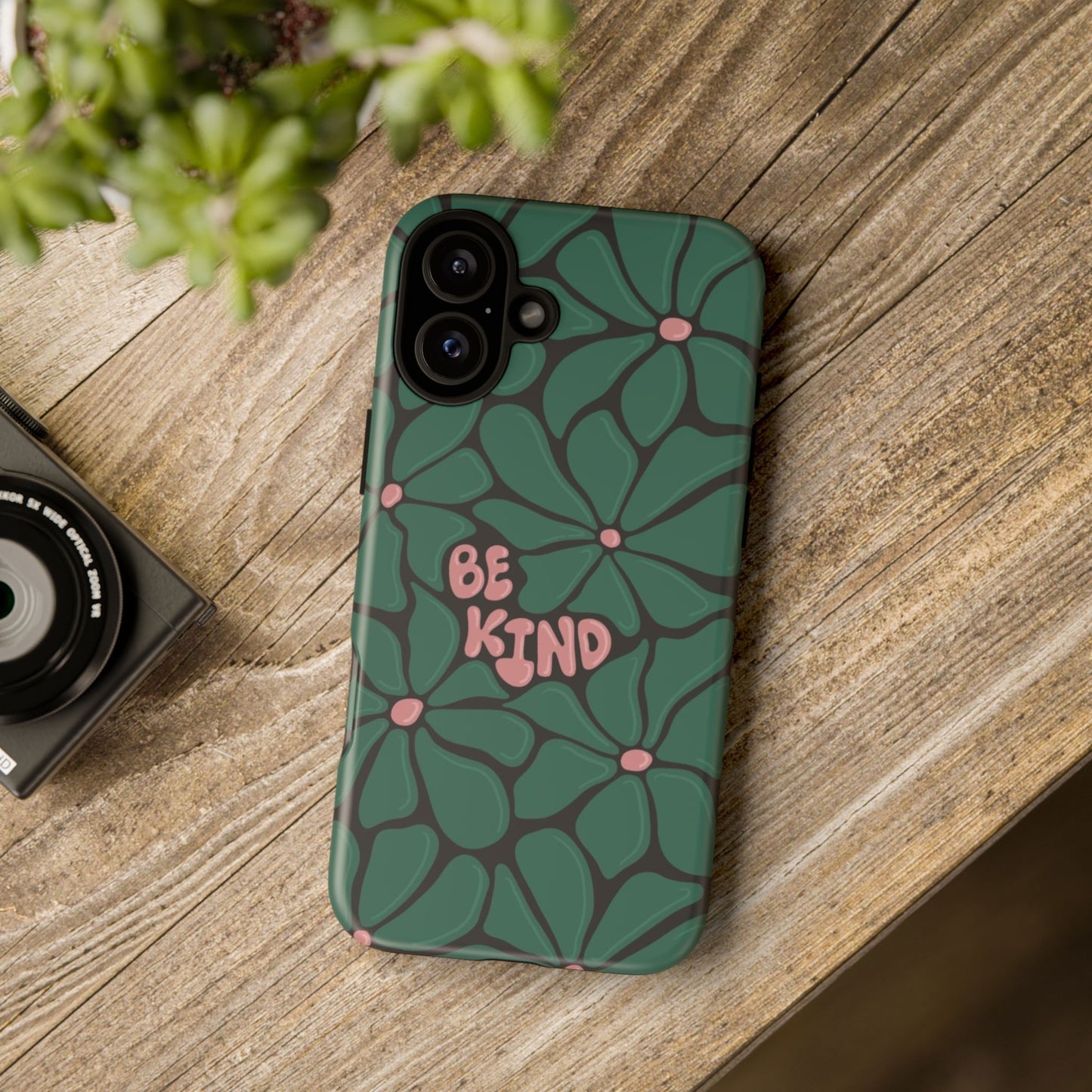 Be Kind Floral Phone Case – Protective & Stylish Case for iPhone/Android