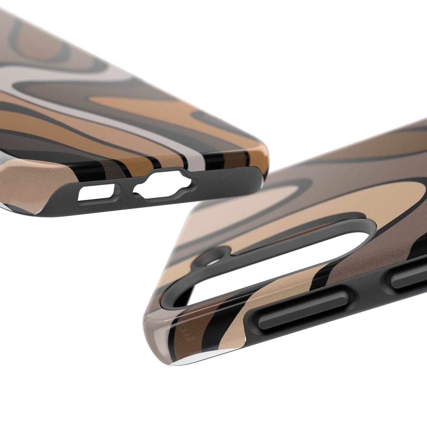 Retro Abstract Swirl Phone Case – 70s Aesthetic Vibes
