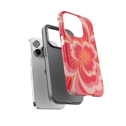 Bold Red Floral Phone Case – Vibrant Statement Cover