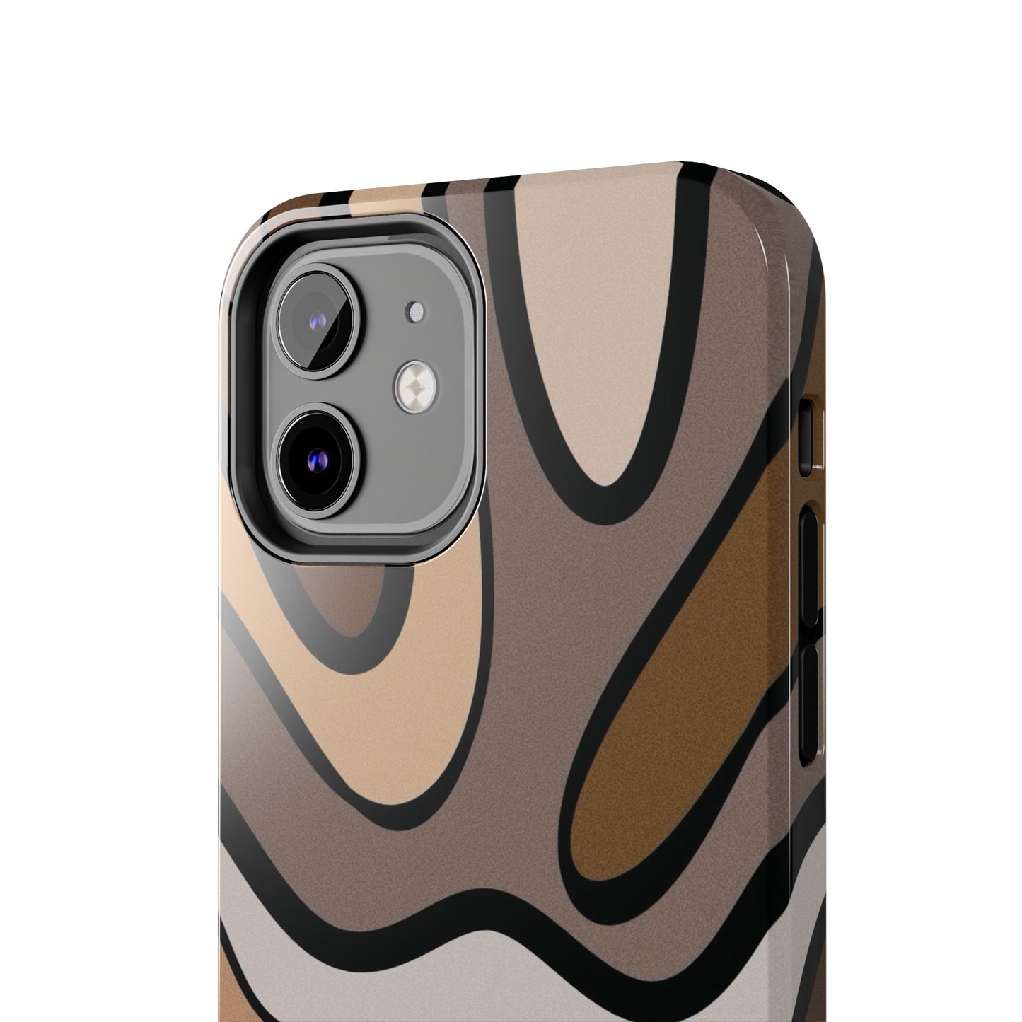 Retro Abstract Swirl Phone Case – 70s Aesthetic Vibes