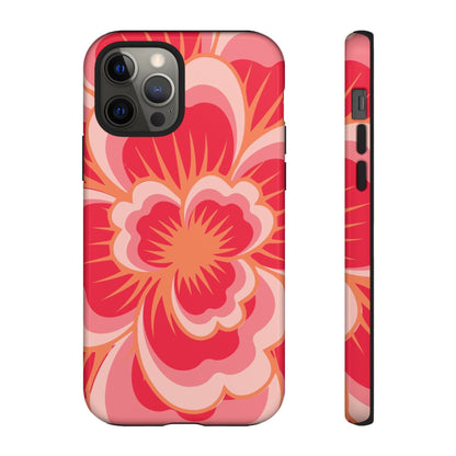 Bold Red Floral Phone Case – Vibrant Statement Cover