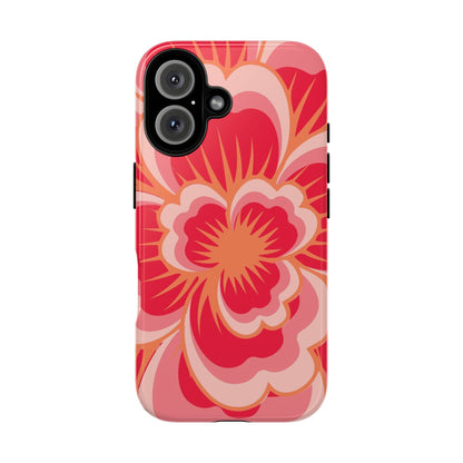 Bold Red Floral Phone Case – Vibrant Statement Cover