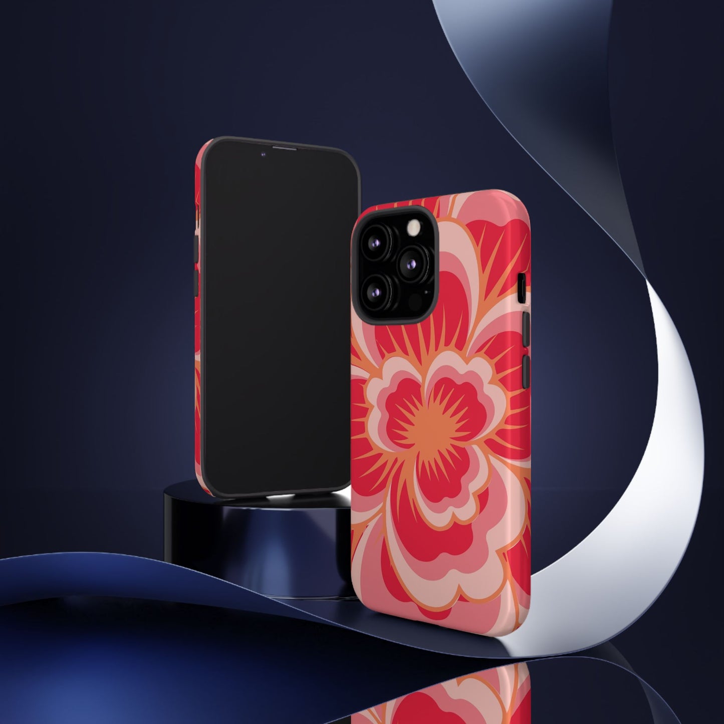 Bold Red Floral Phone Case – Vibrant Statement Cover