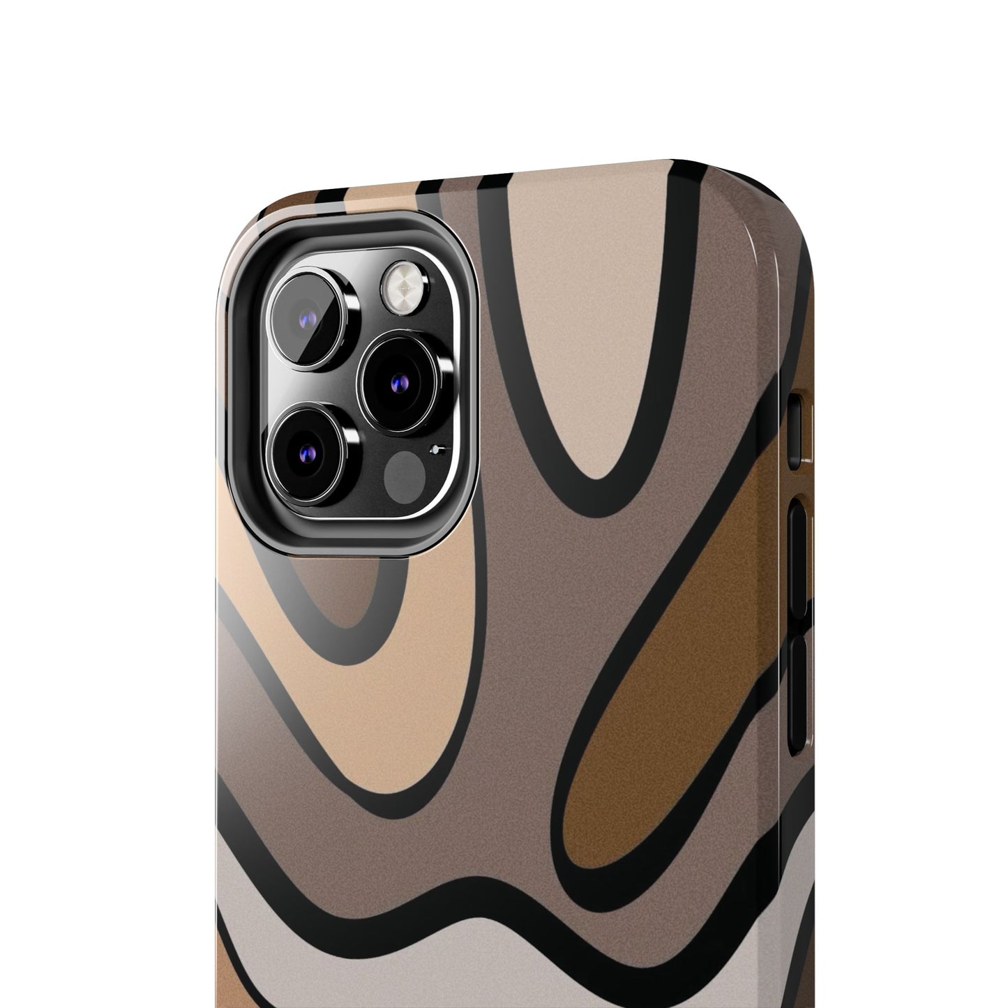 Retro Abstract Swirl Phone Case – 70s Aesthetic Vibes