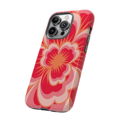 Bold Red Floral Phone Case – Vibrant Statement Cover
