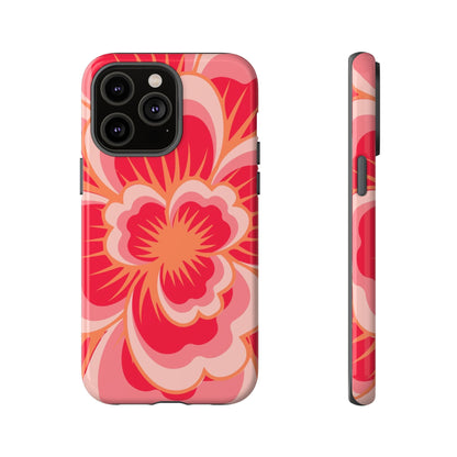 Bold Red Floral Phone Case – Vibrant Statement Cover