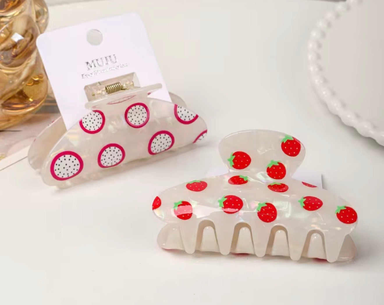 Fruit Collection Hair Claw Clips – 9 cm