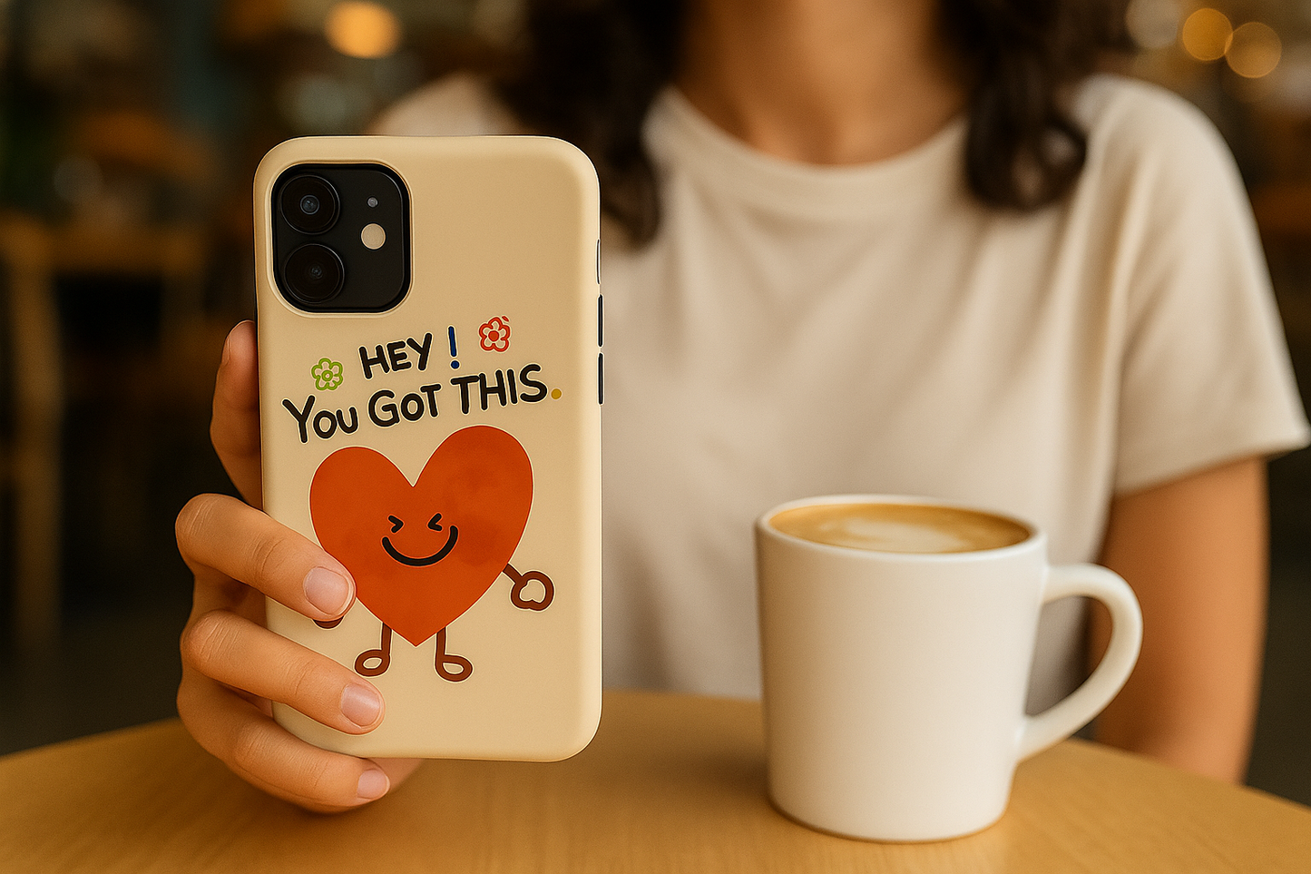 Hey! You Got This – Motivational Heart Phone Case