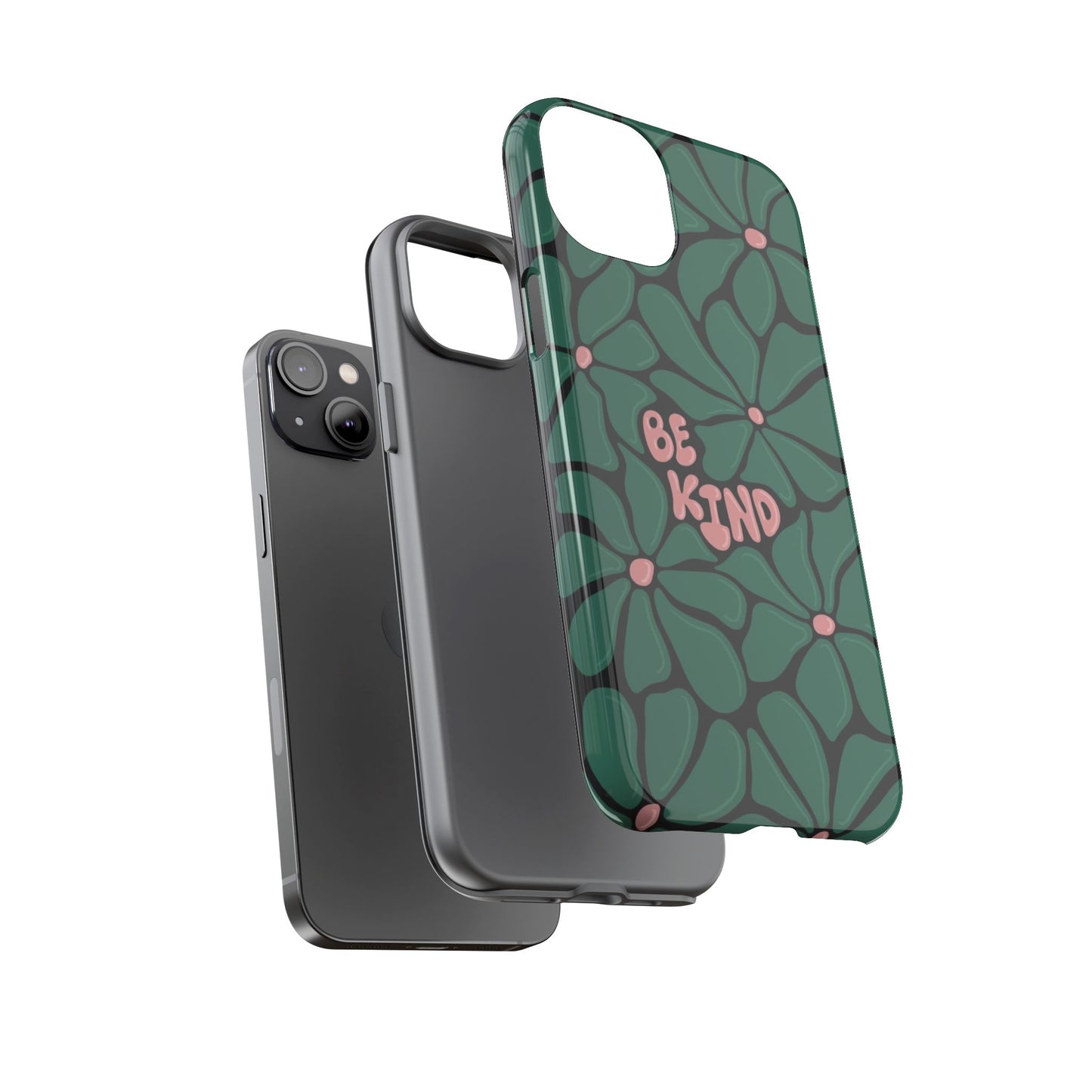 Be Kind Floral Phone Case – Protective & Stylish Case for iPhone/Android