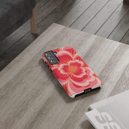 Bold Red Floral Phone Case – Vibrant Statement Cover