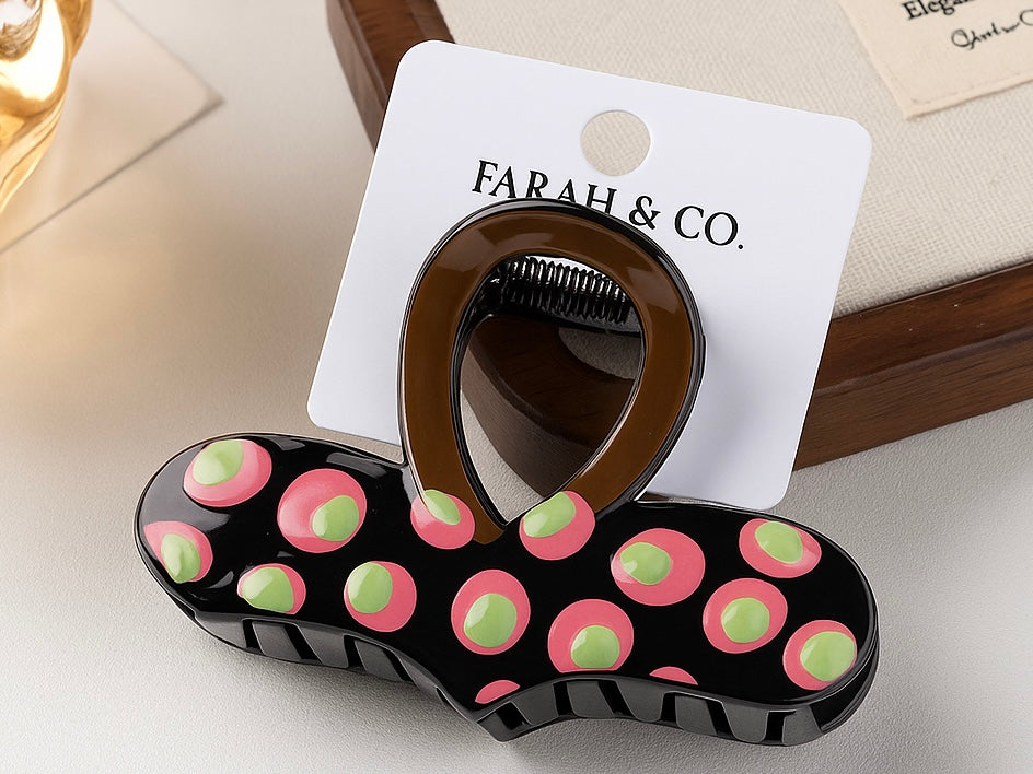 Polka Pop Hair Claw Clip