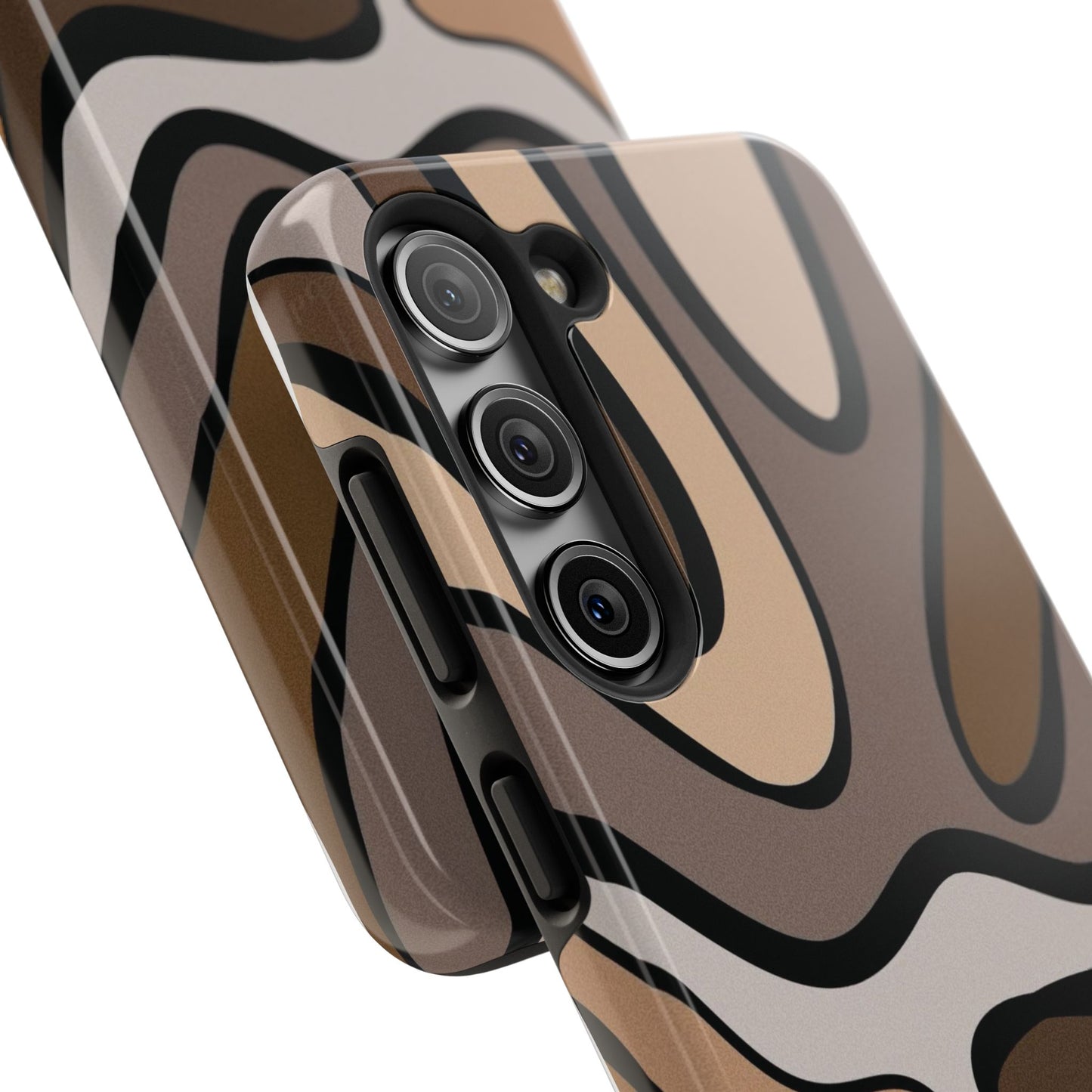 Retro Abstract Swirl Phone Case – 70s Aesthetic Vibes