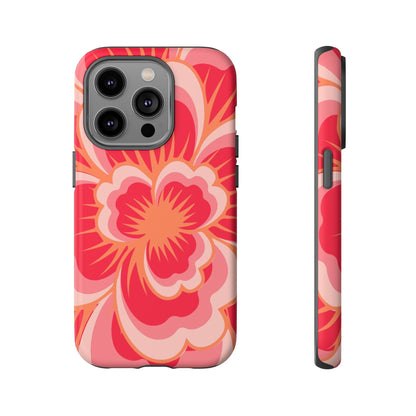 Bold Red Floral Phone Case – Vibrant Statement Cover