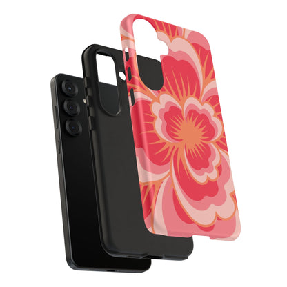 Bold Red Floral Phone Case – Vibrant Statement Cover