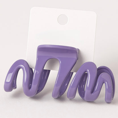 Wavy Pastel Hair Claw Clip – 9 cm